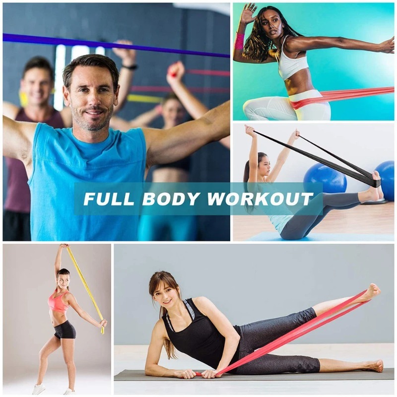 Natural Latex Resistance Bands - đánh giá và giá Yoga Fitness Stretching Strap