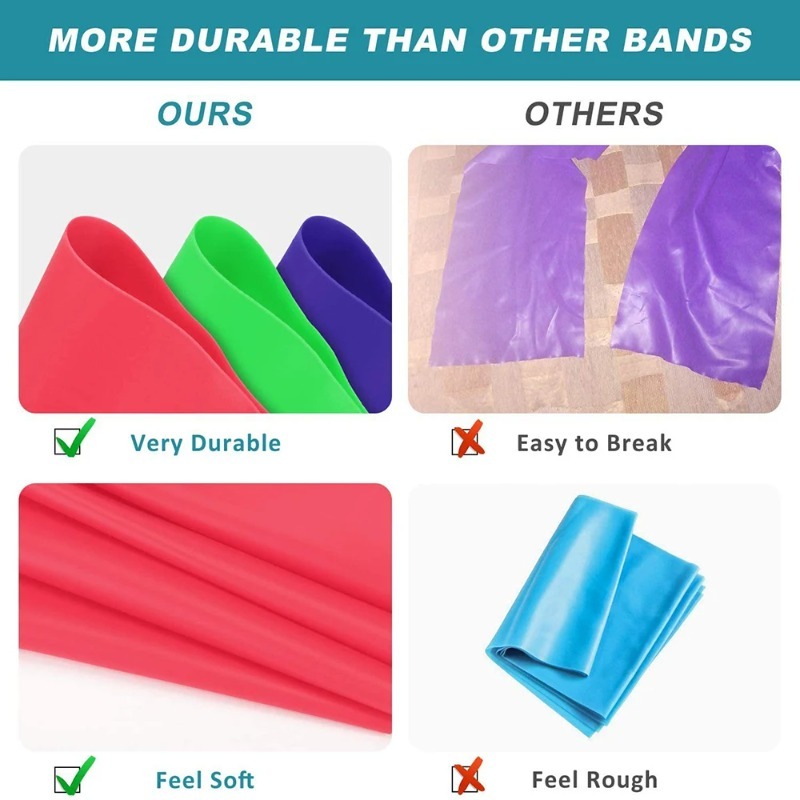 Natural Latex Resistance Bands - đánh giá và giá Yoga Fitness Stretching Strap