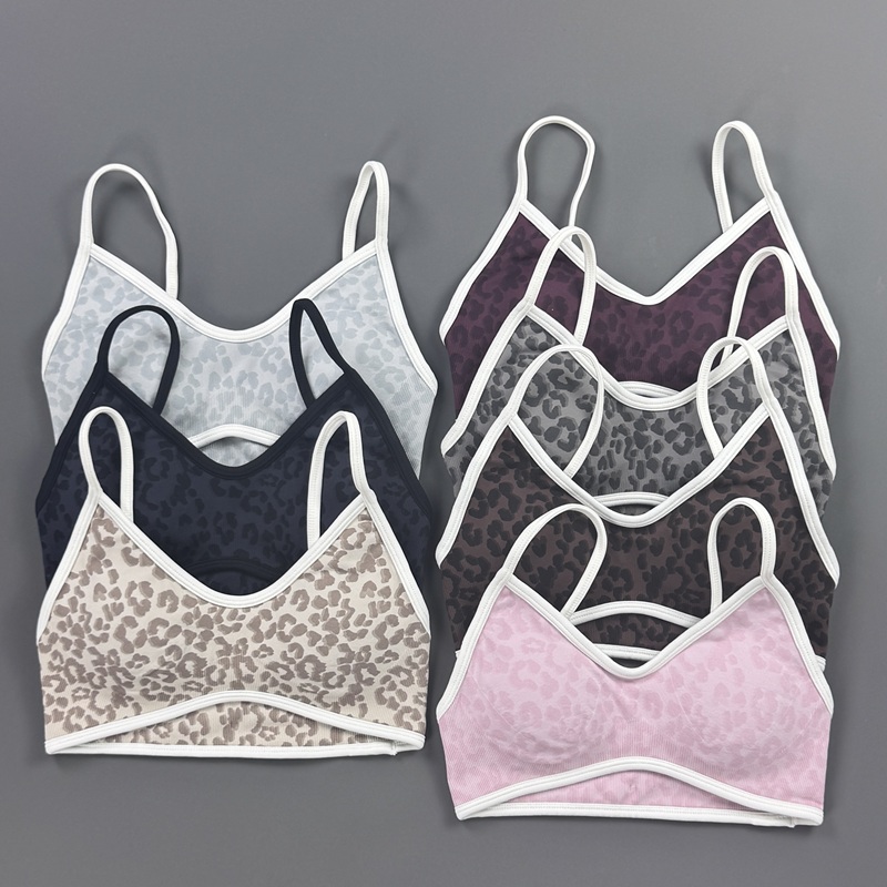 Sports Bra Women Leopard Print - đánh giá và giá Yoga Fitness Stretching Strap