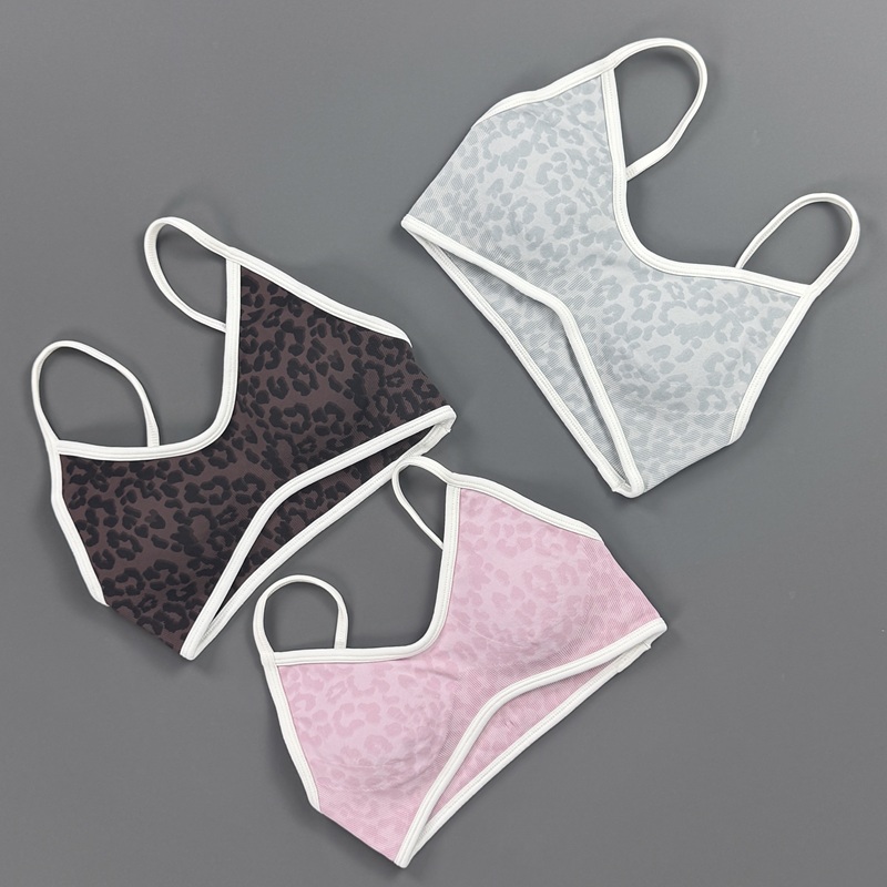 Sports Bra Women Leopard Print - đánh giá và giá Yoga Fitness Stretching Strap