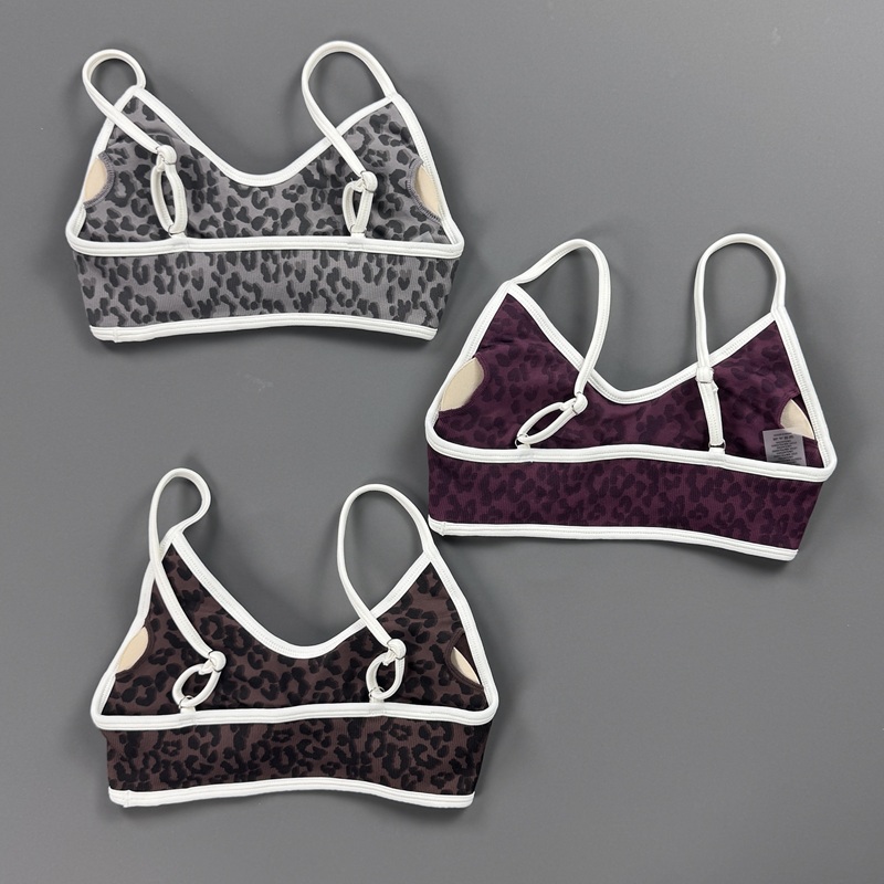 Sports Bra Women Leopard Print - đánh giá và giá Yoga Fitness Stretching Strap