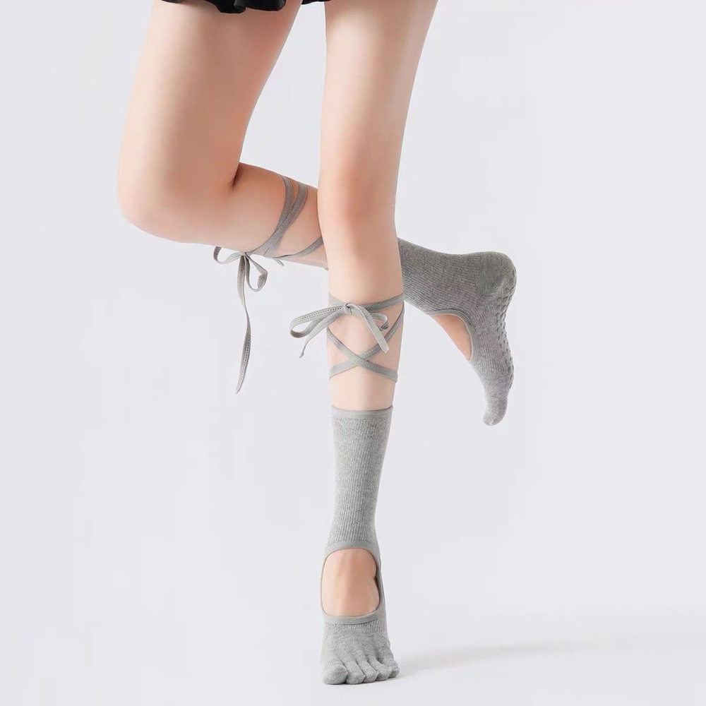 Lace-up Ballet Yoga Socks Wome - đánh giá và giá Yoga Fitness Dance