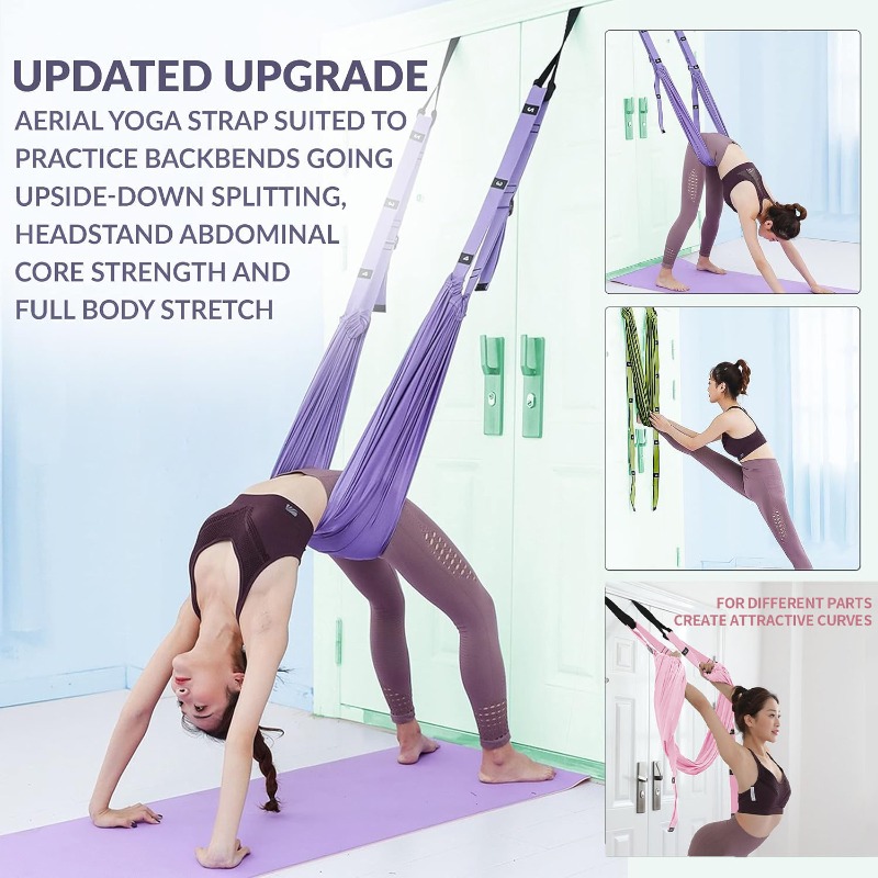 Adjustable Aerial Yoga Hammock - đánh giá và giá Yoga Fitness Stretching Strap