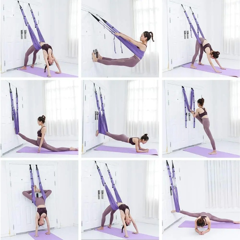 Adjustable Aerial Yoga Hammock - đánh giá và giá Yoga Fitness Stretching Strap